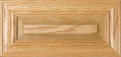 "Belmont" Unfinished Oak Raised Panel Drawer Front in Clear Finish 