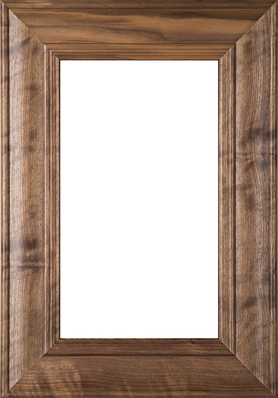 Belmont 2 78s Walnut Glass Panel Cabinet Door