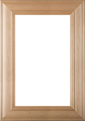 "Belmont" 2.38s Superior Alder Glass Panel Cabinet Door in Clear Finish