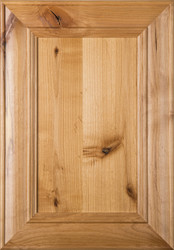 "Belmont" Rustic Alder Flat Panel Cabinet Door