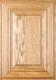 "Linville" Red Oak Raised Panel Cabinet Door in Clear Finish