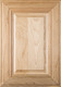 "Linville" Superior Alder Raised Panel Cabinet Door in Clear Finish