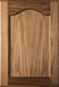 Cathedral FLAT Panel Walnut Cabinet Door with Clear Finish