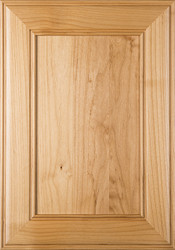 "Cherokee" Flat Panel Cabinet Door in Superior Alder with Clear Lacquer