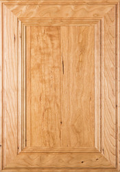 "Linville" Cherry FLAT Panel Cabinet Door in Clear Finish Image