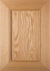 "Lenoir" Flat Panel Cabinet Door Red Oak Finished