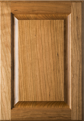Square Raised Panel Cherry Cabinet Door with Clear Finish