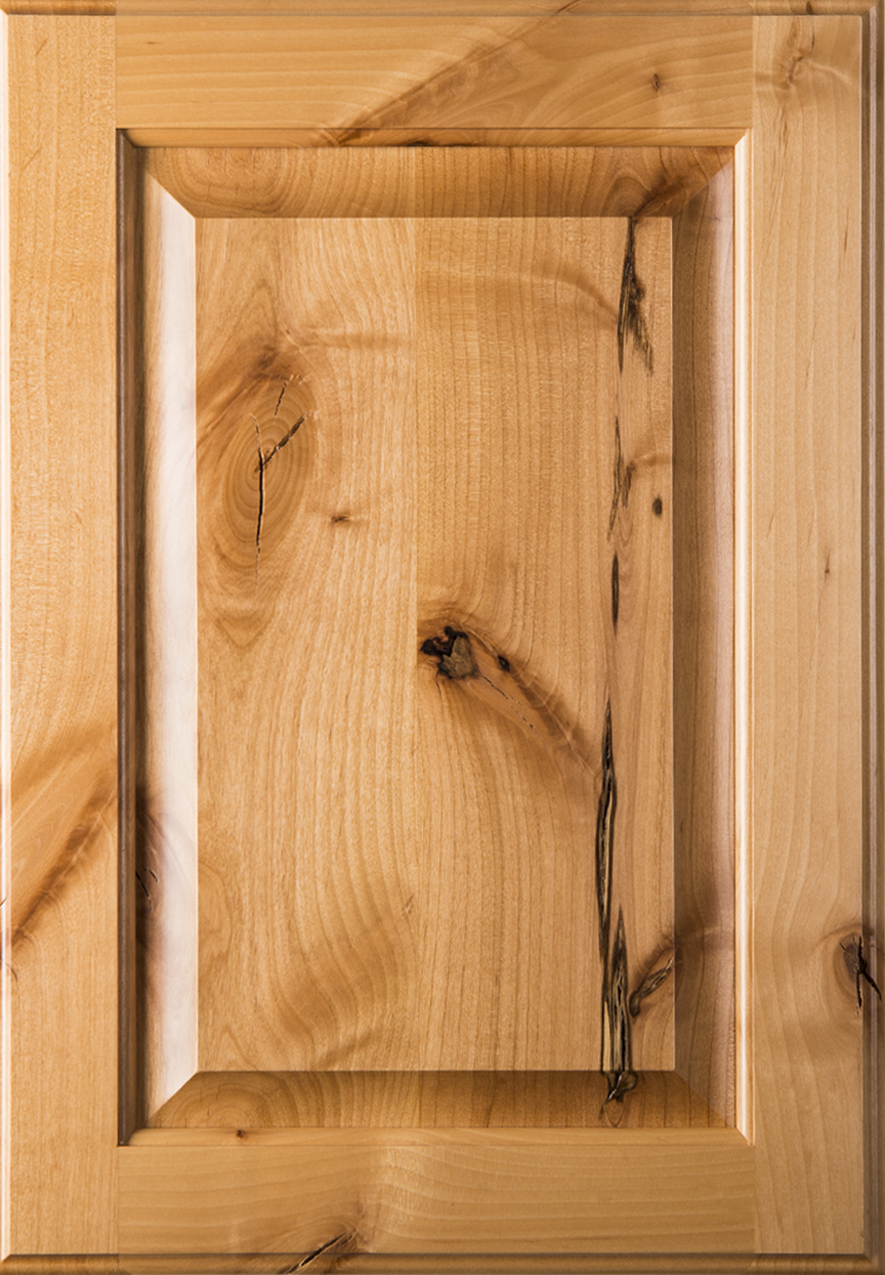 Square Raised Panel Rustic Alder Cabinet Door I Hickory, NC