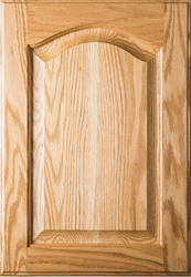 Unfinished Cathedral Arch Raised Panel  Red Oak Door