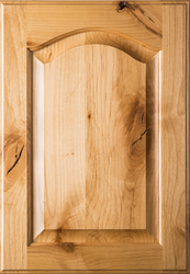 Unfinished Cathedral Arch Raised Panel Rustic Alder Cabinet Door  
