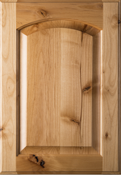 Unfinished Eyebrow Raised Panel Rustic Alder Cabinet Door