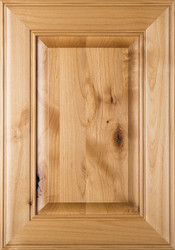 "Cherokee" Unfinished Raised Panel Cabinet Door in Rustic Alder