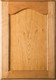 Unfinished Cathedral FLAT Panel  Cherry Cabinet Door