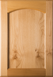 Unfinished  Eyebrow FLAT Panel Cherry Cabinet Door 