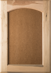 Unfinished Eyebrow FLAT MDF Panel Maple Cabinet Door 