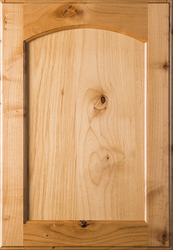 Unfinished Eyebrow FLAT Panel Rustic Alder Cabinet Door