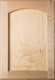Unfinished Eyebrow FLAT Panel  Superior Alder Cabinet Door