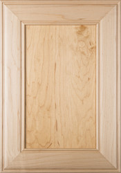 "Cherokee" Unfinished Flat Panel Cabinet Door in Stained Grade Maple