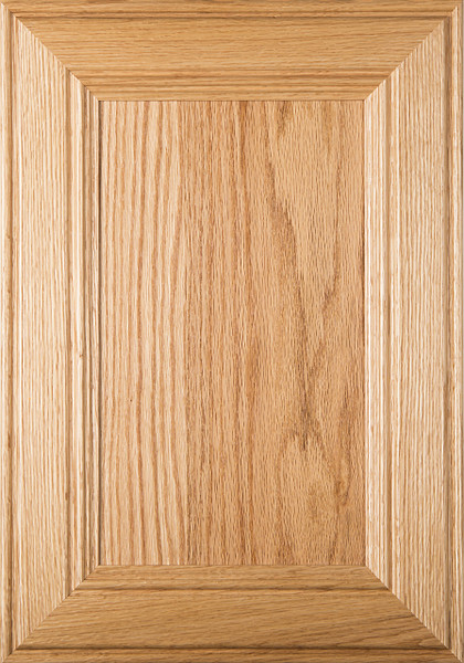 "Linville" Red Oak FLAT Panel Cabinet Door Image