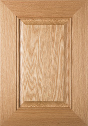 "Lenoir" Unfinished Raised Panel Cabinet Door in Red Oak