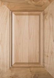 "Lenoir" Unfinished Raised Panel Cabinet Door in Stained Grade Maple