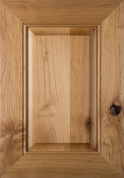 "Lenoir" Unfinished Raised Panel Cabinet Door in Rustic Alder
