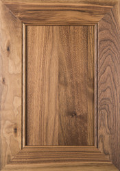 "Lenoir" Unfinished Flat Panel Cabinet Door in Walnut