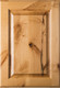 Square Raised Panel Rustic Alder Cabinet Door with Clear Finish