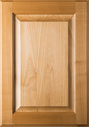 Square Raised Panel Superior Alder Cabinet Door with Clear Finish