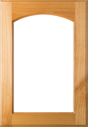 Unfinished Eyebrow Arch Glass Superior Alder Door 