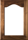 Cathedral Arch Glass Door in Walnut with a Clear Finish