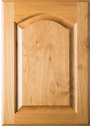 Cathedral Raised Panel Superior Alder Cabinet Door with Clear Finish