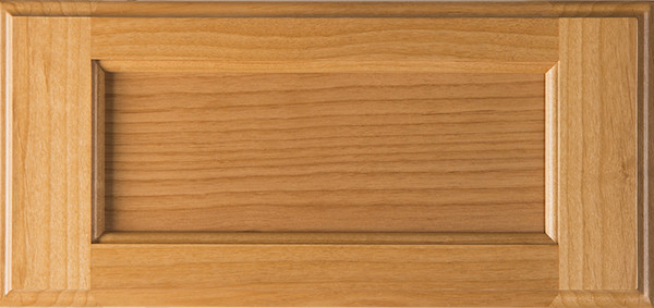 Superior Alder Drawer Front with Flat Panel  with Clear Finish