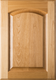 Eyebrow Raised Panel Superior Alder Cabinet Door (Clear Finish)