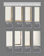 Various painted corner samples of our door edge choices