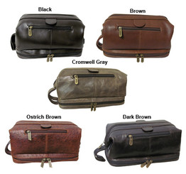 Amerileather Leather Toiletry Bag 