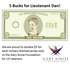 $5 donation to the Gary Sinise Foundation