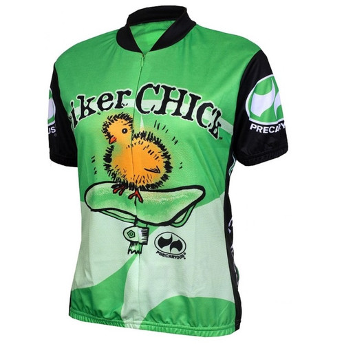 Biker Chick Lime Womens Bike Jersey