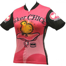 Biker Chick Pink Womens Bike Jersey
