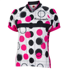 Formaggio Dots Womens Cycling Jersey - Front