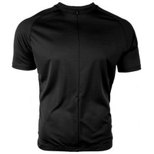 Black Mens Bike Jersey - Front