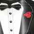 Black Tuxedo Bike Jersey - Zoom Front