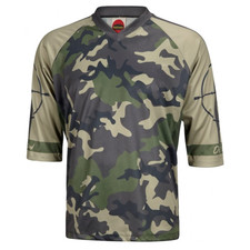 Outlaw Green Camo MTB Jersey - Front