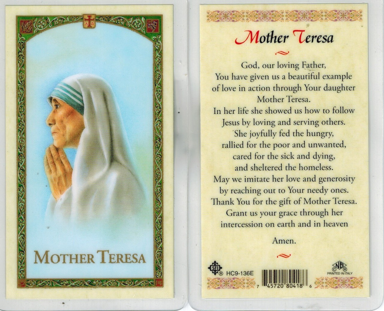 prayer-to-mother-teresa-of-calcutta-laminated-prayer-card