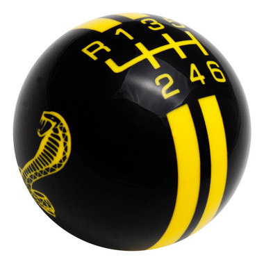 Black knob with Yellow graphics