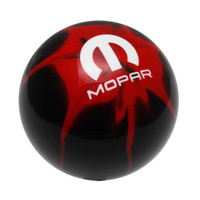 Mopar Logo Black Red Splash Shift Knob