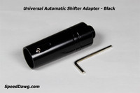 Universal Automatic Shifter Adapter with 12mm x 1.25 Threads - Black