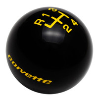Black knob with Yellow graphics