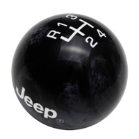 Black Pearl knob with White graphics