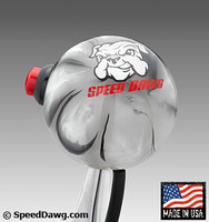 Black / Pearl Splash Shift Knob with Line Lock / Nitrous Button & Speed Dawg Logo